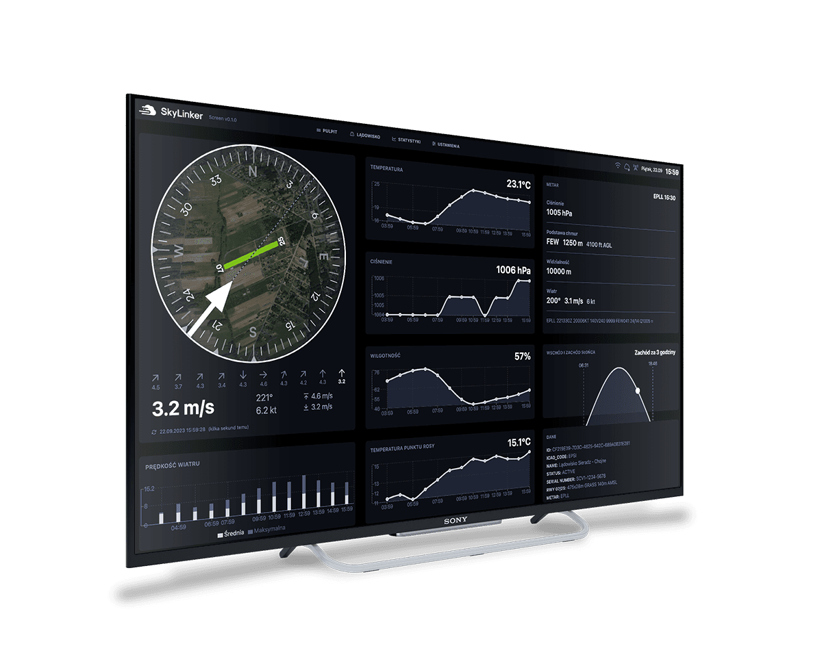 Wyświetlacz hangarowy